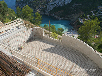 Beginning of pool construction